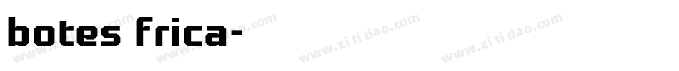 botes frica字体转换